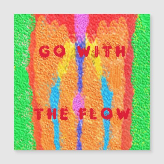 Carte Magnétique Tapis et chiffons Art pur abstrait suprême (Devant)