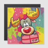 Carte Magnétique Tasse à latte (Devant / Derrière)