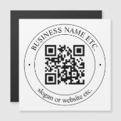 Carte Magnétique Téléchargez votre propre code QR et votre texte pe (Devant / Derrière)