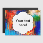 Carte Magnétique Texture colorée (Devant / Derrière)