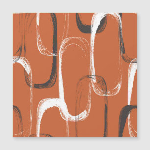 Carte Magnétique Texture de brosse : Arrière - plan orange sans cou