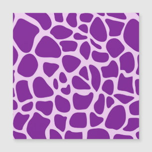 Carte Magnétique Texture violette de la peau de girafe