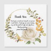 Carte Magnétique Thank you design (Devant)