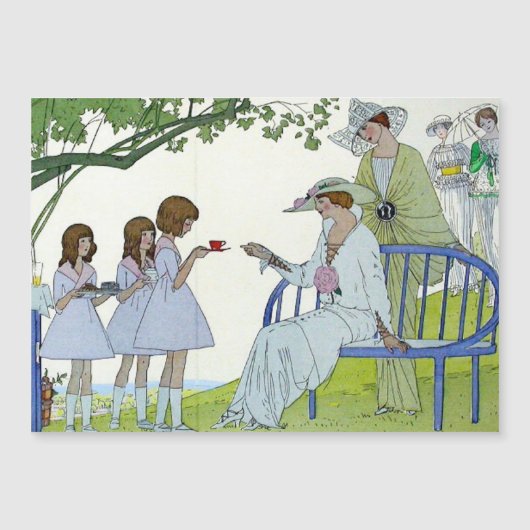 Carte Magnétique Thé après-midi 1913 (Devant)