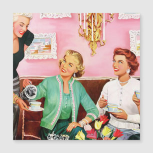 Carte Magnétique Thé de l'après-midi des années 1950