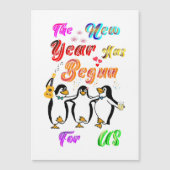 Carte Magnétique The New Year Has Begun For Us (Devant)