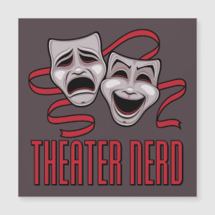 Carte Magnétique Théâtre de Comédie et de Tragédie Nerd