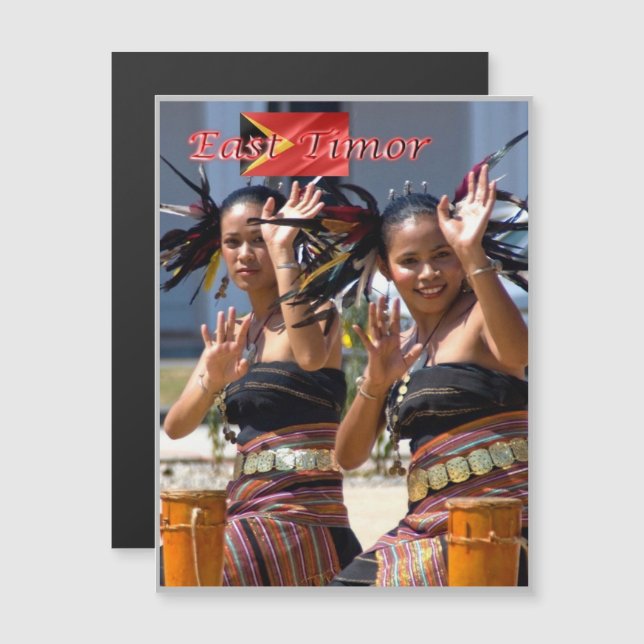 Carte Magnétique Timor oriental (Devant / Derrière)
