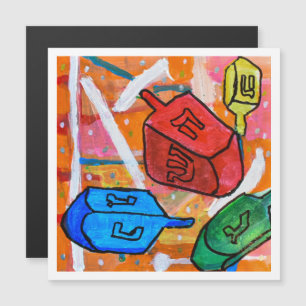 Carte Magnétique Toupies de dreidel