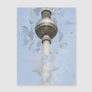 Carte Magnétique Tour de télévision de Berlin, Allemagne