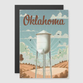 Carte Magnétique Tour d'eau d'Oklahoma (Devant / Derrière)