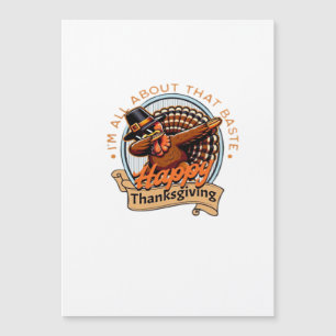 Carte Magnétique Tout sur cette Baste Joyeux Thanksgiving Classique