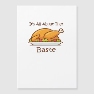 Carte Magnétique Tout sur cette dinde de Thanksgiving tendance esth