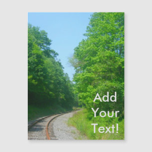 Carte Magnétique Traces ferroviaires du comté de Raleigh