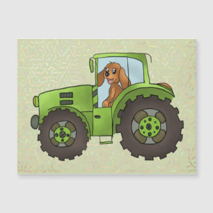 Carte Magnétique tracteur avec chien