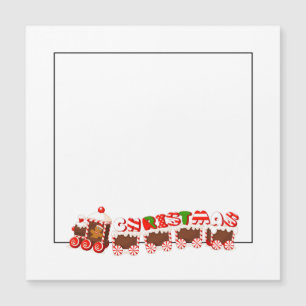 Carte Magnétique Train de Noël
