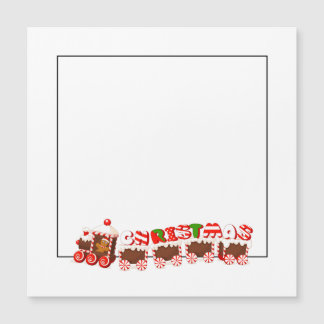 Carte Magnétique Train de Noël