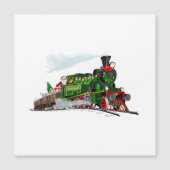Carte Magnétique Train de Noël (Devant)
