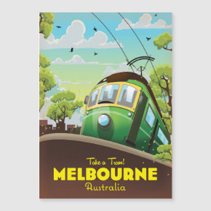 Carte Magnétique Tramway de Melbourne Australie