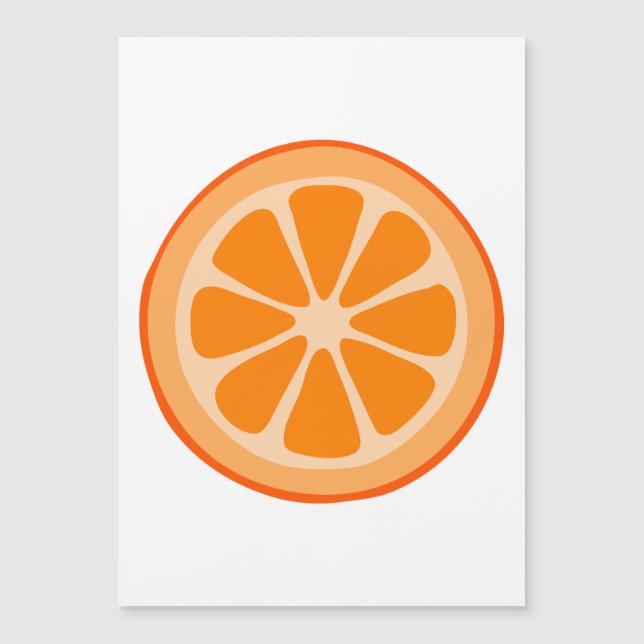 Carte Magnétique Tranche orange (Devant)