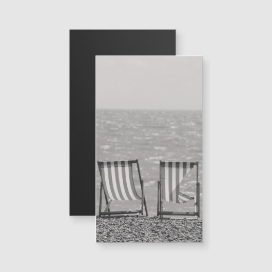 Carte Magnétique Transats vintages (Devant / Derrière)