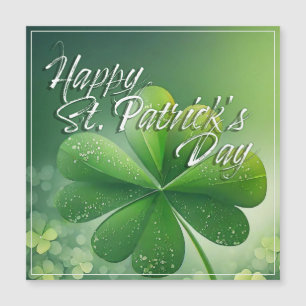 Carte Magnétique Trèfles verts Joyeuse Saint-Patrick (7) c