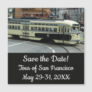 Carte Magnétique Trolley de San Francisco