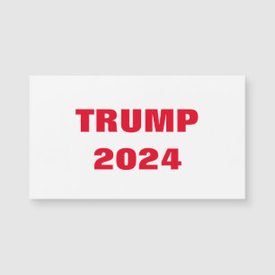 Carte Magnétique Trump 2024 Colorful Red White Bold Cool tendance