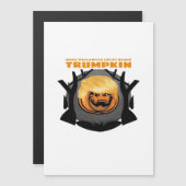 Carte Magnétique Trumpkin, rendez Halloween Great Again classique (Devant / Derrière)