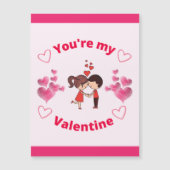 Carte Magnétique Tu es mon Valentin    (Devant)