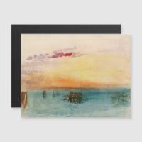 Turner - La lagune Venise au coucher du soleil car