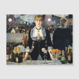 Carte Magnétique Un bar aux Folies-Bergère by Manet