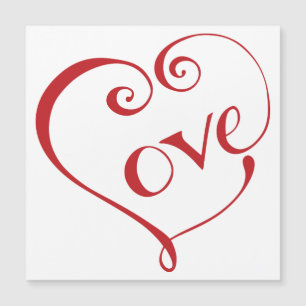 Carte Magnétique Un cœur fait d'amour sur la Place Rouge