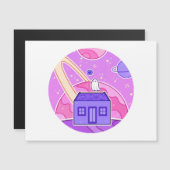 Carte Magnétique Un fantôme qui vit dans l'espace (Devant / Derrière)