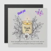 Carte Magnétique Un grand Merci (Devant / Derrière)