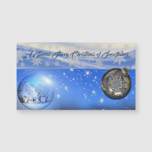 Carte Magnétique Un Noël étoilé spécial de flocons de neige