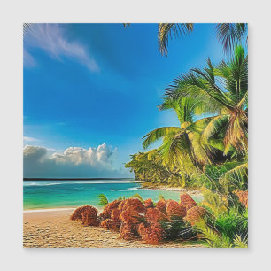 Carte Magnétique Un paradis tropical.