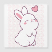 Carte Magnétique Un Petit Lapin Faits de Sentiments (Devant)