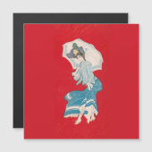 Carte Magnétique Une marguerite pluvieuse (1905) Grey Litho. Co (Devant / Derrière)