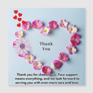 Carte Magnétique Une note spéciale de remerciement