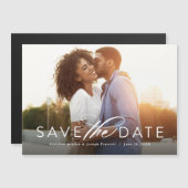 Carte Magnétique Une photo horizontale classique enregistrer l'aima (Devant / Derrière)