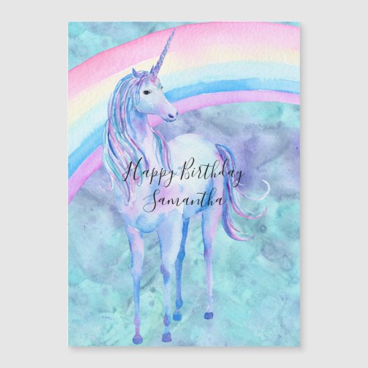Carte Magnétique Unicorne magique (Devant)