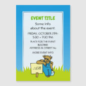 Carte Magnétique Vache avec signe (Devant)