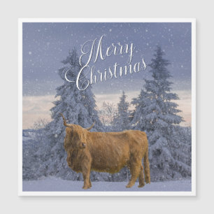 CARTE MAGNÉTIQUE VACHE HAUT-TERRE DE NOËL