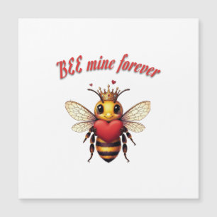 Carte Magnétique Valentin drôle de jeu de mots avec abeille