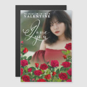 Carte Magnétique Valentine's Day   I Love You Custom Photo (Devant / Derrière)