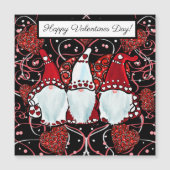 CARTE MAGNÉTIQUE VALENTINES GNOMES (Devant)