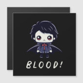Carte Magnétique Vampire enfant (Devant / Derrière)