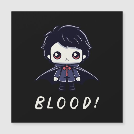 Carte Magnétique Vampire enfant (Devant)