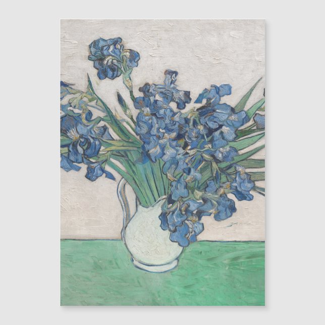 Carte Magnétique Van Gogh Iris Vase Peinture Impressionnisme (Devant)